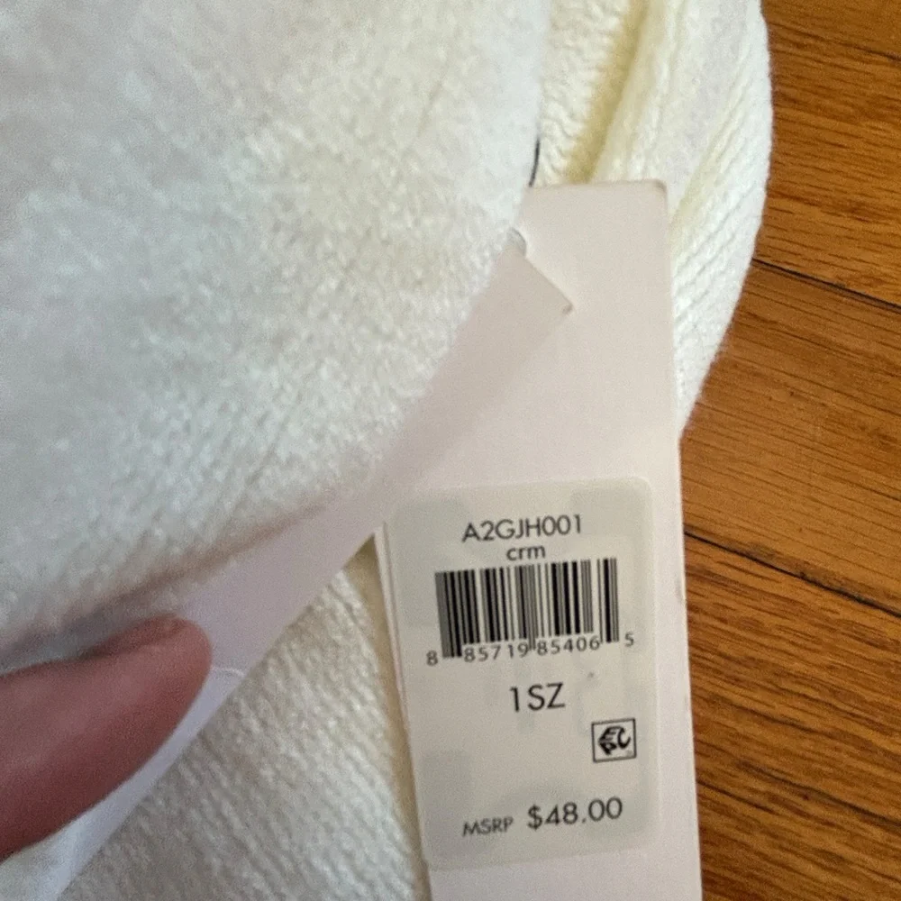 Calvin Klein Cream Knit Infinity Scarf NWT Soft Neutral Wrap